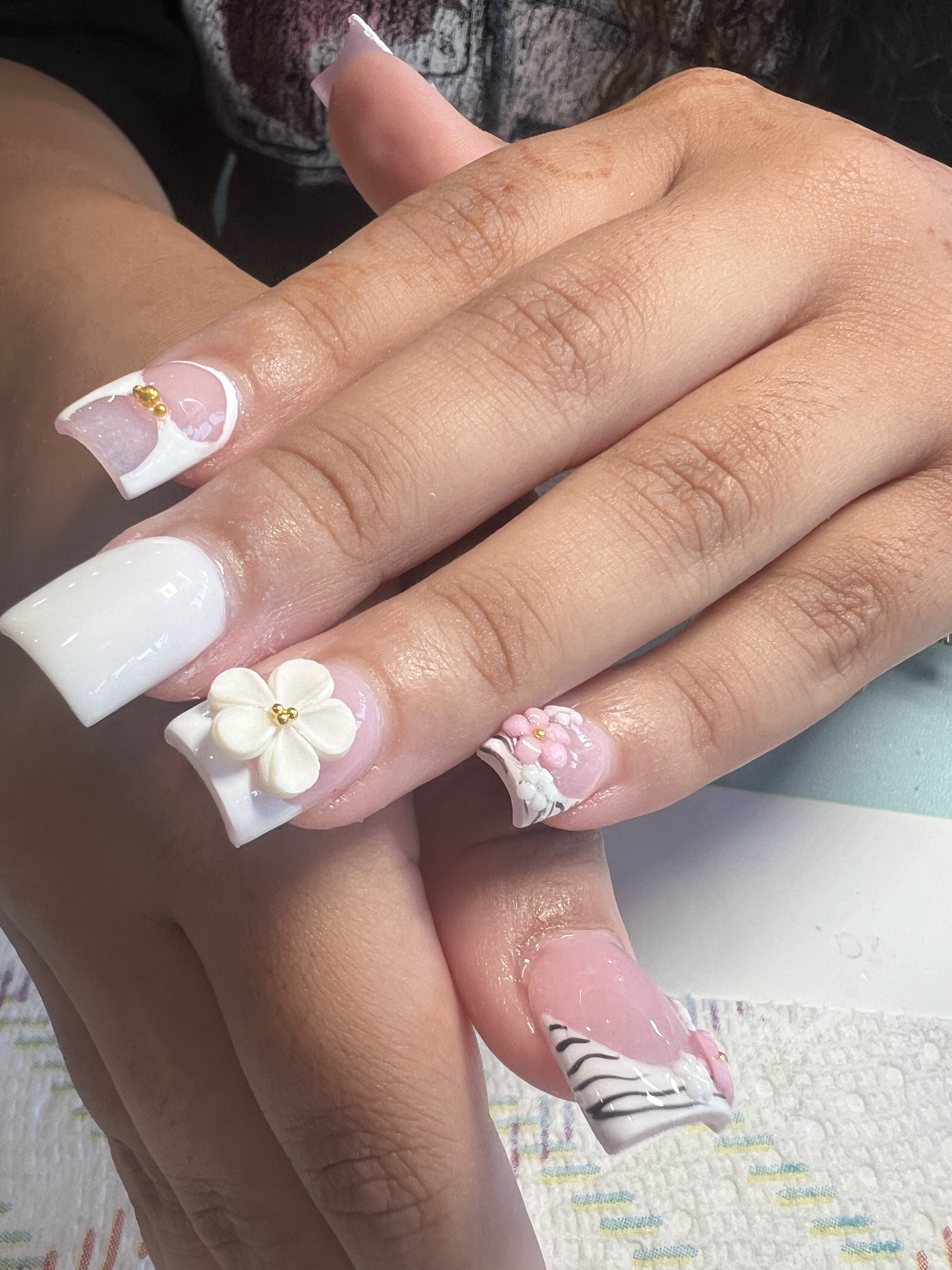 French inspired nail finish